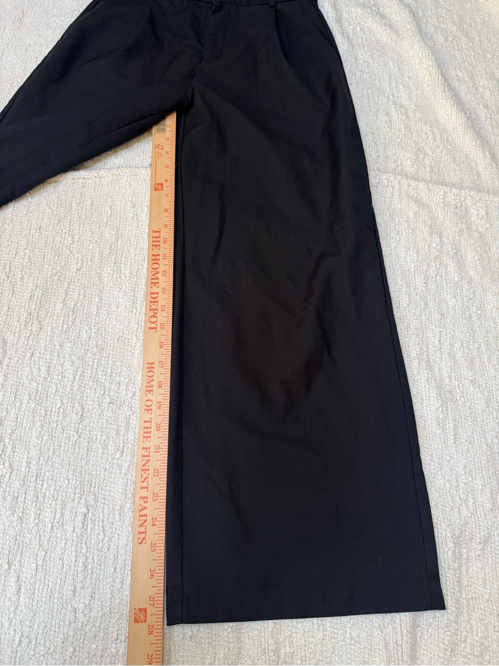 CIDER High Waisted Pleated Black Wide Leg Trousers Pants Size Large - Picture 2 of 7